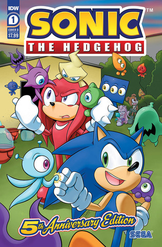 Sonic The Hedgehog Vol 3 #1 5th Anniversary Edition (Cover D)