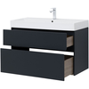 Aquanet 312874 Тумба с раковиной Aquanet Бруклин 100 цв. антрацит матовый (312874)