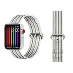 Ремешок COTEetCI W30 Nylon Rainbow Band (WH5251-WG-40) для Apple Watch 38мм/ 40мм Бело-Графитовый