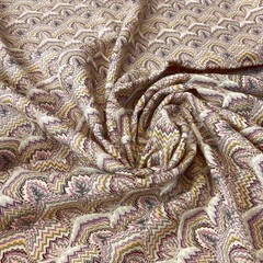 Ткань трикотаж Missoni  бежево-сиреневый оттенок 3139