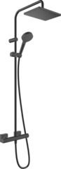Душевая система с термостатом, черный Hansgrohe Vernis Shape Showerpipe 26286670