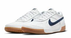 Детские теннисные кроссовки Nike Zoom Court Lite 3 JR - white/midnight navy/gum light brown