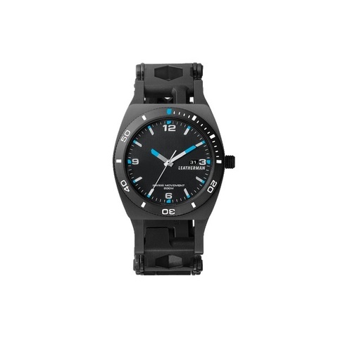 Часы-мультитул Leatherman Tread Tempo LT Black, узкий, 28 функций (832517) цвет чёрный | Multitool-Leatherman.Ru