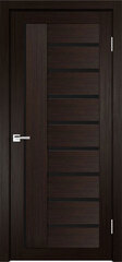 Межкомнатная дверь Y-6 / Цвет тон Венге / Остекление "Лакобель черное" / Двери Верда