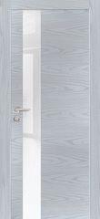 Дверь PX-10 AL кромка с 2-х ст. / Цвет Дуб скай серый / белоснежный лакобель / Двери PROFILO PORTE