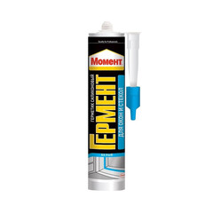 Герметик силиконовый для окон и стекол Момент Гермент белый 280 мл