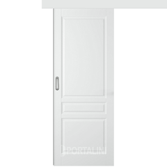 Купить Межкомнатная одностворчатая дверь купе эмаль VFD Stockholm Polar белая глухая
