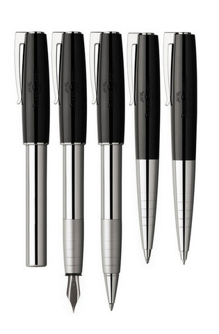 Ручка шариковая Faber-Castell Loom Piano, Black CT (149010)
