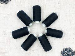 Нитки армированные 70лл 200 м уп 10шт, чёрный