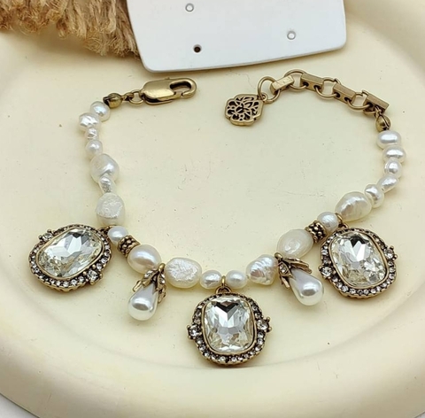 5336 - Браслет цепь с подвесками в стиле Alexander McQueen