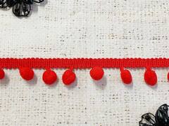 Тесьма/бахрома с помпонами, ш. 2,5 см