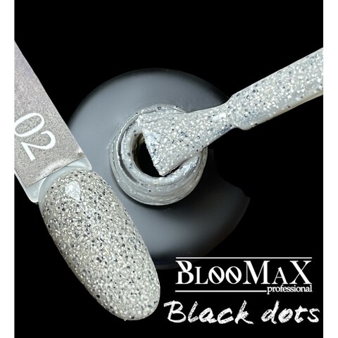 Гель-лак BlooMaX Black Dots 02, 8 мл
