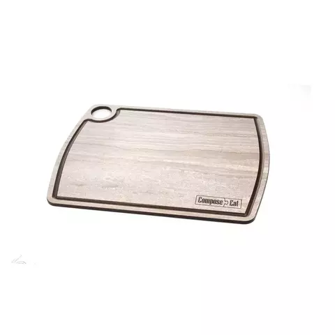 Доска разделочная c желобом 36х28см ComposeEat Fashion травертин капучино