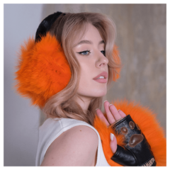 Наушники из меха песца «Полярная лиса»