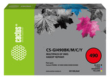 Чернила Cactus CS-GI490BK, M, C, Y GI-490 Набор набор 4x100мл для Canon Pixma G1400, G2400, G3400