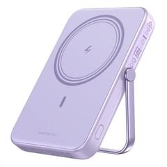 Беспроводная зарядка портативная UGREEN PB572 (45328) UNO 10000 Mini Magnetic Wireless Robot 20W с держателем, фиолетовый