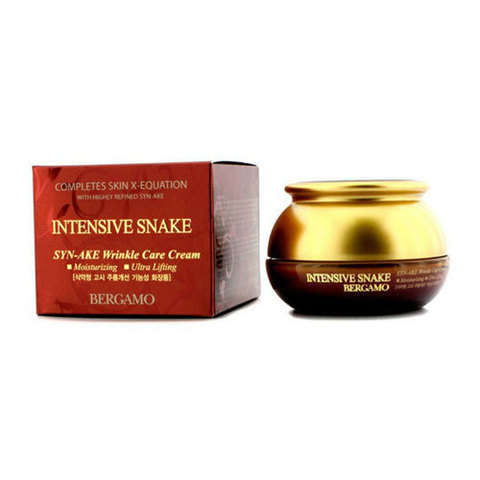 Bergamo Intensive Snake Syn-Ake Wrinkle Care Cream - Антивозрастной крем с пептидом