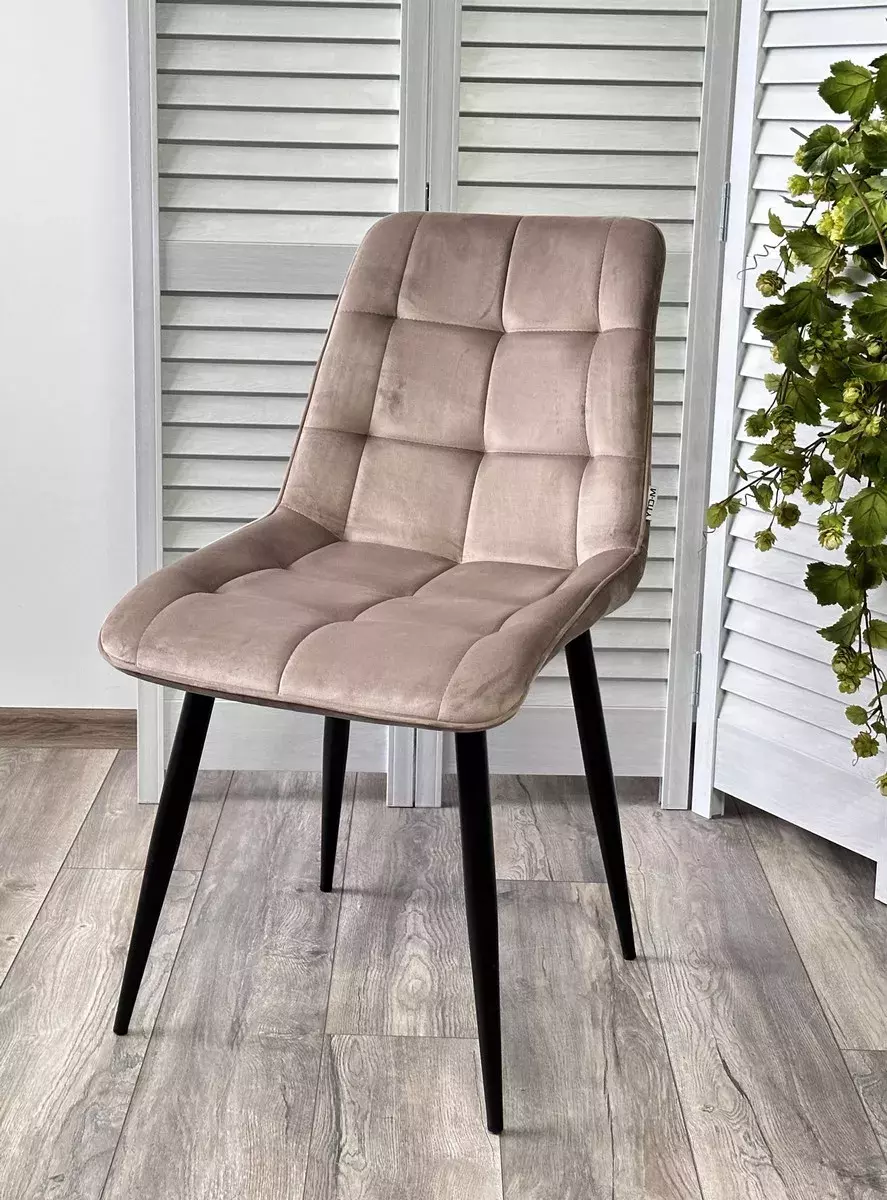 Стул CHIC BLUVEL-40 бежевый / черный каркас М-City