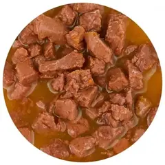 Happy Cat пауч для кошек курочка ломтики в соусе (Россия) 85г