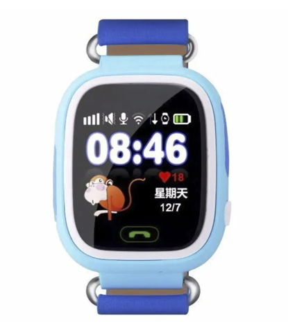 Умные часы для детей Smart Watch Q80 c GPS (blue) голубые