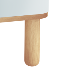 Vitra 61069 Комплект ножек для мебели Sento ( 4 шт ), цвет светлый дуб фото