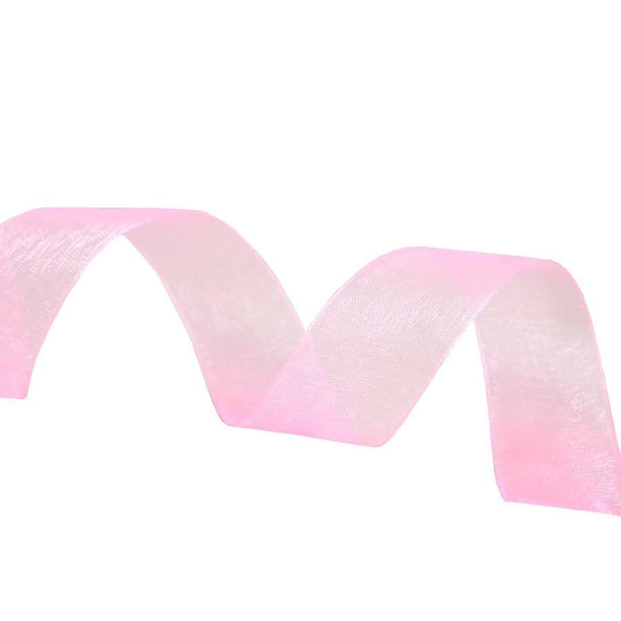 Лента органза (2,5см*45,70м), Светло-розовый