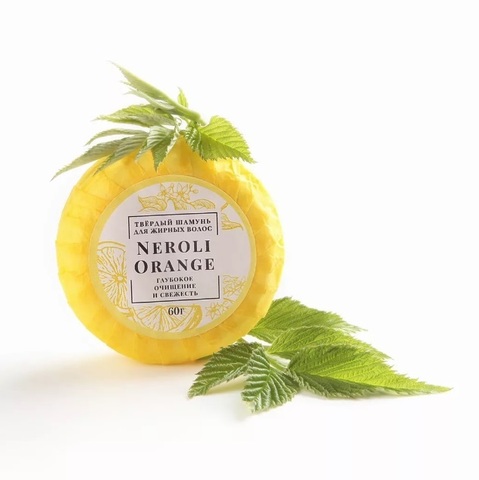 Твердый шампунь для жирных волос Neroli & Orange | Благовкус