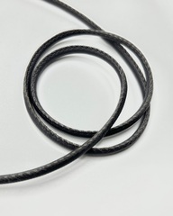 Шнур из экокожи, цвет: тёмно-серый, ширина 5мм