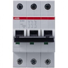 Выключатель автоматический модульный ABB 3п C 32А 6кА S203 C32 2CDS253001R0324
