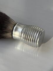 Помазок для бритья синтетика металл ручка 02