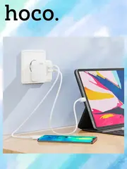 Зарядное устройство C110A Lucky с двумя портами Type-C 35W