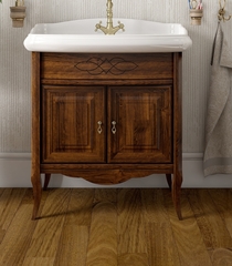 Тумба ЛОРЕНЦО 80, светлый орех с умывальником