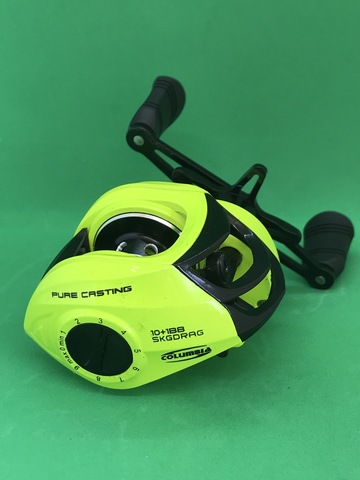 Катушка Columbia Pure Casting 301 левая мультипликаторная (кастинговая) цвет зел.