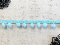 Тесьма/бахрома с помпонами, ш. 2,5 см