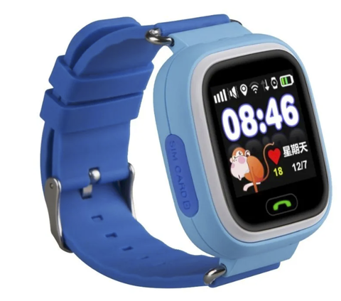 Умные часы для детей Smart Watch Q80 c GPS (blue) голубые