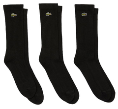 Носки теннисные Lacoste SPORT High-Cut Cotton 3P - black/black/black