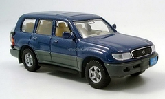 Toyota Land Cruiser VX.R 1998 blue Yatming 1:43