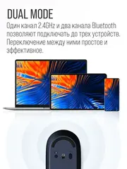 Мышь беспроводная Xiaomi Mi Portable Bluetooth Mouse 3 (XMBXSB01YM) Black (Черная)
