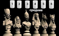 Силиконовый молд Шахматы Мумии 