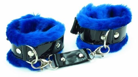 Синие наручники с мехом BDSM Light - БДСМ Арсенал BDSM Light 710003ars