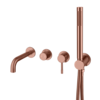 Boheme 464-3-CB Смеситель встроенный + ручной душ + излив Uno COPPER BRUSHED