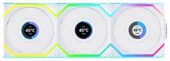 Вентилятор LIAN LI UNI FAN SL Wireless LCD Reverse Blade White 3x120mm, G99.12RSLLCD1W3W.00