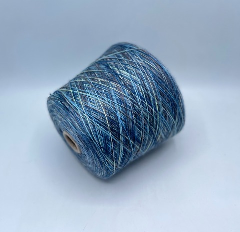 Бобинная пряжа (пр.Италия),2/14 700м/100гр. 100% Меринос, цвет-Мультиколор(495/442), арт.36565