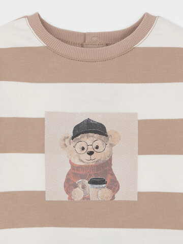 джемпер  для мальчика  КР 302911/темно-бежевый,полоска к636