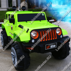 Детский электромобиль "Jeep LT-858 зеленый"