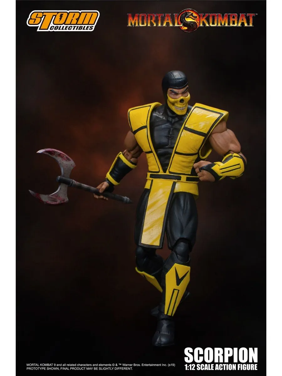 Фигурка Скорпион из игры Мортал Комбат Storm Collectibles 1/12