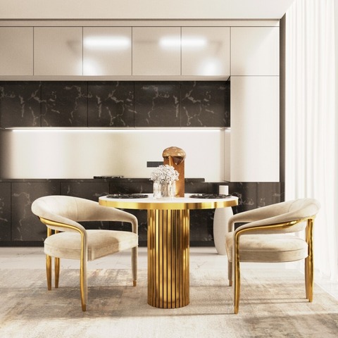 Стол Джесси золотой