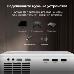 Проектор Cactus CS-PRM.04WT.WUXGA-A LCD 400Lm ANSI (1920x1080) 2000:1 ресурс лампы:50000часов 1xUSB typeA 1xHDMI 2.5кг — фото 7