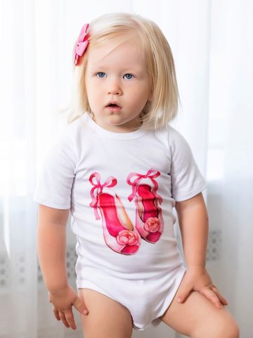 Боди с коротким рукавом "Туфельки"