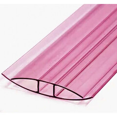 Профиль НР 4-6 мм соединительный POLYPLAST гранатовый 6м